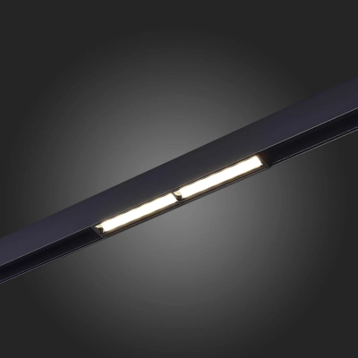 ST804.446.12 Магнитный трековый светильник Черный LED 1*12W 4000K 750Lm Ra>90 120° IP20 L220xW22xH46 48VV