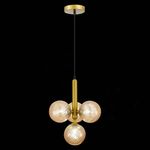 SLE220323-04 Люстра подвесная Золото/Янтарный G9 4*5W -