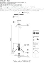 Светильник подвесной Crystal Lux ANGELINA SP1 NICKEL 0150/201