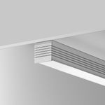 Алюминиевый профиль накладной 35x35 (Серебро, 2 м), ALM-3535AT-S-2M 631008