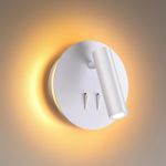 3912/9WL HIGHTECH ODL20 409 бел/металл Наст-й свет-к с лампой д/чтения с выкл LED 9W 3000K 220V BEAM
