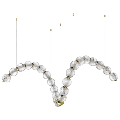 5008/92L L-VISION ODL23 579 золотой/прозрачный/металл/акрил Люстра LED 92W 4000K 4600Лм CRYSTAL