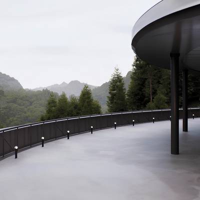 SL9510.405.01 Светильник уличный наземный ST-Luce Черный/Белый LED 2*6W 4000K