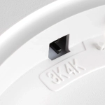 7661/32L MITRA LED SN 090 Светильник пластик/белый LED 32Вт 3000/4000K D400 IP40 OMEGA WHITE