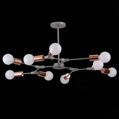 SLE106403-09 Люстра подвесная Серый, Розовое золото E27 9*60W