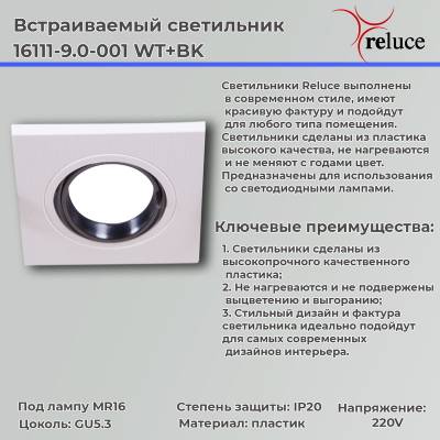 16111-9.0-001 WT+BK светильник точ.