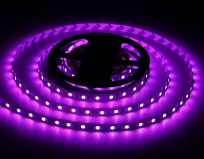 Светодиодная лента RGB GS4302 5050 60Led/ 14.4W m/ 24V IP20 RGB/ 5000*10*1.87mm/ кратность резки 100mm (4 конт.)