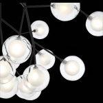 SL376.403.27 Светильник подвесной ST-Luce Черный/Прозрачный, Белый G4 LED 27*2W