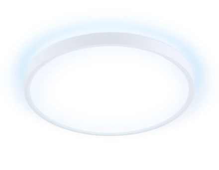Потолочный светодиодный светильник FZ3001 WH белый IP44 24W+10W 6400+6400К D290*40 (Без ПДУ)