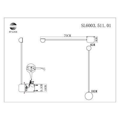 SL6003.511.01 Светильник настенный ST-Luce Белый/Белый LED 1*4W 4000K