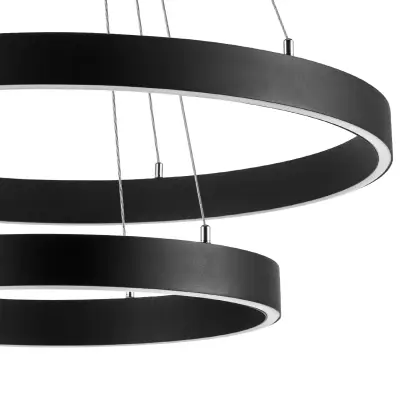 748117 Люстра SATURNO LED 60W 4400LM 70G ЧЕРНЫЙ 3000-6000K Lightstar