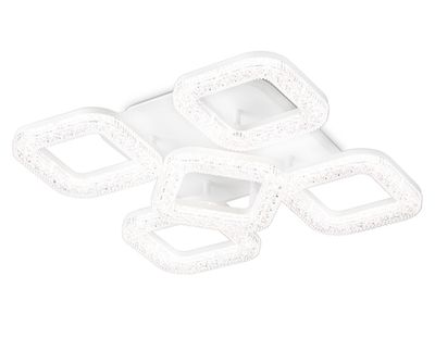 Светильник потолочный светодиодный с пультом FA3914/4+1 WH белый 80W 3000K/4200K/6400K 380*380*110 (ПДУ РАДИО 2.4G)