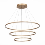 ST605.203.114 Cветильник подвесной SMART ST-Luce Золотистый/Белый LED 1*114W 2800-6500K