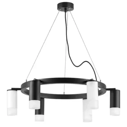 LR0163733631 Люстра RULLO 6х50W GU10 ЧЕРНЫЙ/БЕЛЫЙ (571016+214437-3+214436-3+202431-6)