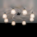 Citilux Кристи CL152180 Люстра потолочная Белая Хром