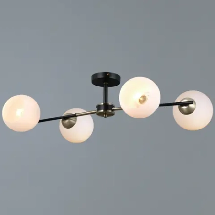 IL0469-4CSQ-24 BK AB LIBRA светильник потолочный ILLUMICO, E27х4