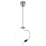 805300 Люстра COLORE 1х8W (led) E27 АЛЮМИНИЙ/ПРОЗРАЧНЫЙ Lightstar
