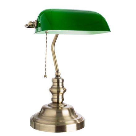 Кабинетная настольная лампа Arte Lamp BANKER A2492LT-1AB, 1хE27