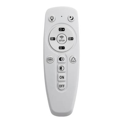 3041/DL COLOR SN 018 Светильник пластик/белый/хром LED 48Вт 3000-6500К D400 IP43 пульт ДУ/RGB/LampSmart BUTTON