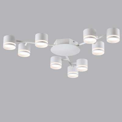 8235/9C COMFI LN25 белый металл Люстра потолочная LED GX53 9*10W 220V GARETA