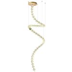 5008/132L L-VISION ODL23 595 золотой/прозрачный/металл/акрил Люстра LED 132W 4000K 6600Лм CRYSTAL