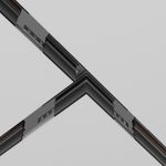 Коннектор Т-образный Exility встраиваемый под ГКЛ 9,5мм, черный, TRA034CT-42B. TM Maytoni