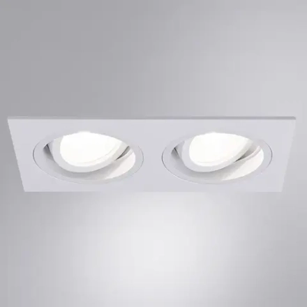 Точечный встраиваемый светильник ARTE LAMP TARF A2178PL-2WH, 2хGU10
