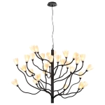 5090/30 MODERN ODL25 553 черный матовый/белый/фарфор Люстра G4 LED 30*5W GARDI