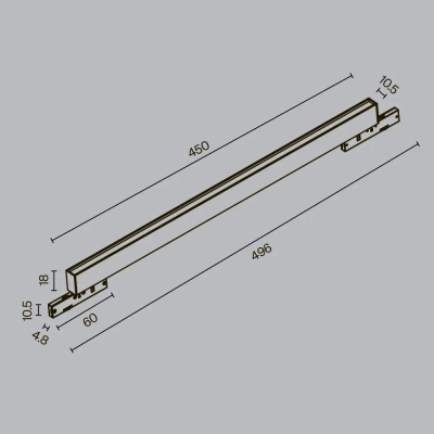 Трековый светильник Базис / Basis Levity 2700К 12Вт 100°, TR192-1-12W2.7K-B. TM Maytoni