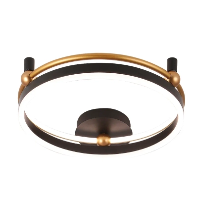 Светильник потолочный Crystal Lux FERNANDO PL48W LED BLACK/GOLD 0621/148
