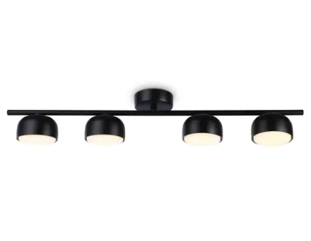 Светильник накладной TN71029/4 BK черный GX53/4 max 12W 600*80*140