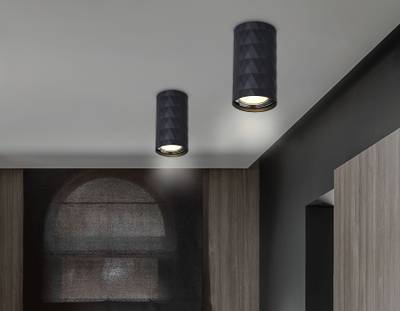Светильник накладной TN213183 BK черный GU10 max 12W D55*100