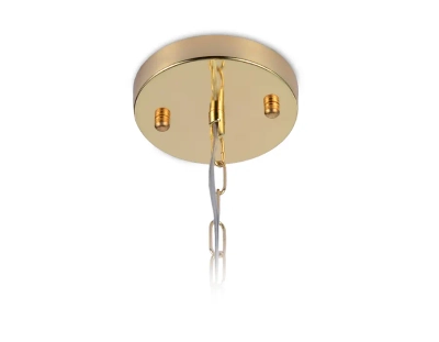 Подвесная люстра с хрусталем TR5149 GD/TI золото/янтарь E14/6 max 40W 500*500*1000