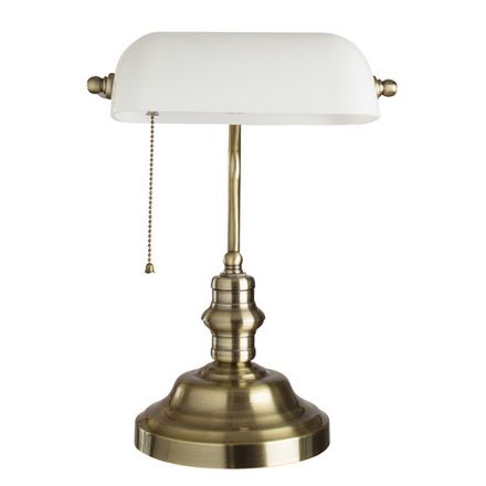 Кабинетная настольная лампа Arte Lamp BANKER A2493LT-1AB, 1хE27