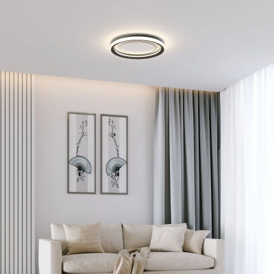Потолочный светодиодный светильник 40023/1 LED серый, LED