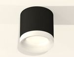 Комплект накладного светильника с акрилом XS7402034 SBK/FR черный песок/белый матовый MR16 GU5.3 (C7402, N7165)