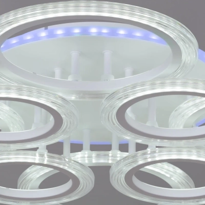 09812-3.3-4+4A WH (RGB) светильник потолочный Reluce, LED
