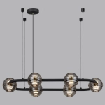 5041/60LA L-VISION ODL24 543 черн./золото/дымчатый/металл/стеко Люстра LED 60W 4000К 1526Лм TRONI