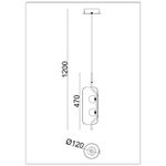 Подвесной светильник Arte lamp GENEVA A2341SP-2BK, 1хLED