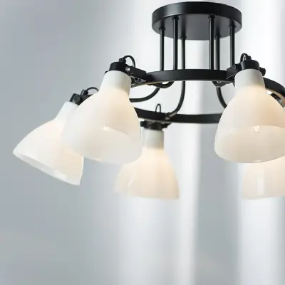 761060 Люстра ACROBATA 6х40W E14 БЕЛЫЙ Lightstar