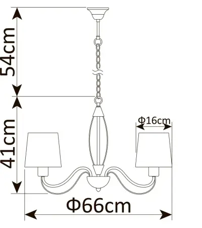 Подвесная люстра Arte Lamp ORLEAN A9310LM-5WG, 5хE27