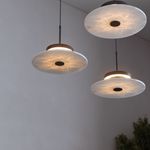 Светодиодный подвесной светильник с мраморным рассеивателем 40342 LED черный, LED