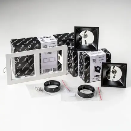 D5260707BMOD Светильник DOMINO QUADRO под LED модуль/лампу МR16 (214526+214507+214507+214007+214007)