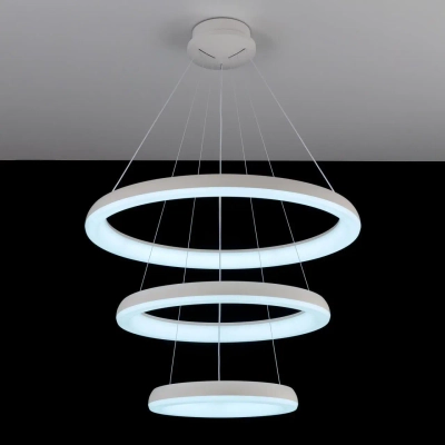 Citilux Юпитер Смарт CL730A150S Умная подвесная люстра Белая