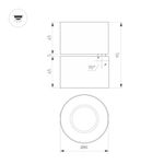 Светильник SP-POINT-SURFACE-R85-12W Warm3200-MIX (WH, 36 deg, 230V) (Arlight, IP20 Металл, 5 лет)