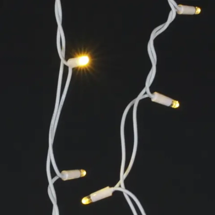 A-507 WW/W FLASH гирлянда светодиодная "бахрома", белый провод 180 LED 5х0,6м, морозоустойчивая