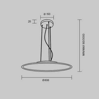 Подвесной светильник Industria 2700-4000К 57Вт MOD471PL-L57WK. TM Maytoni
