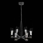 SL815.303.06 Люстра подвесная ST-Luce Серый графит/Серый графит, Прозрачный LED 6*8W 4000K