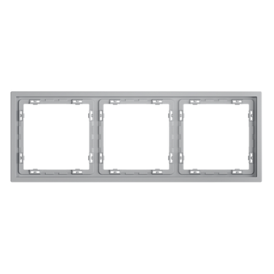 VLS100316 Рамка пластиковая VOLTUM S70 на 3 поста, (серый). (ТМ Maytoni)