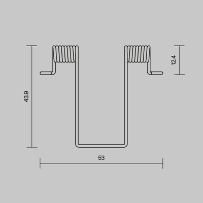 Комплект креплений (для профиля ALM-4625-S-2M) ALM-4625-MT 4 шт., 642002. TM Maytoni
